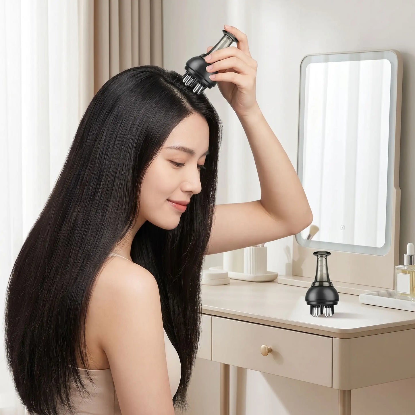 applicateur d'huile pour cheveux fort