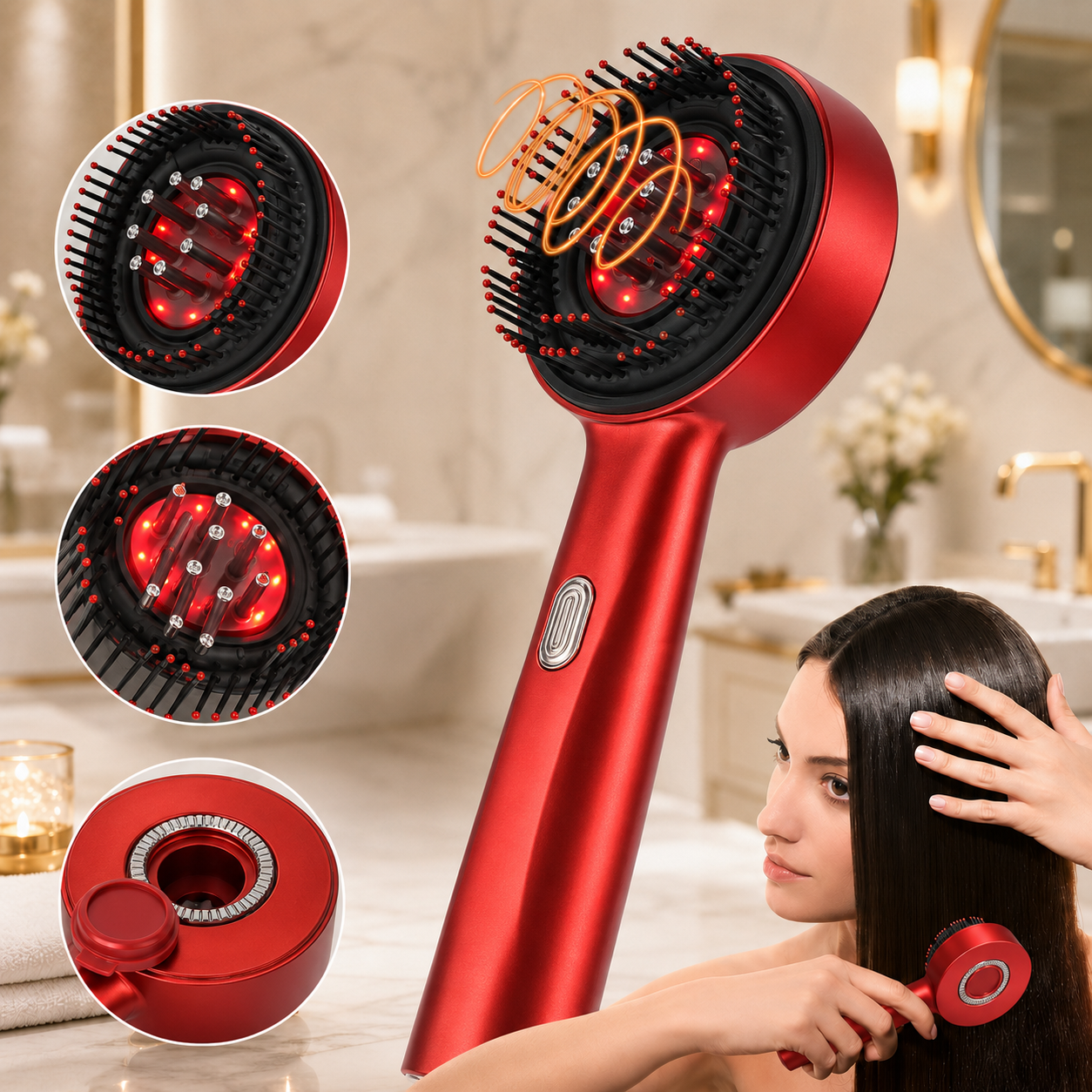 Brosse massage cuir chevelu demontrateur