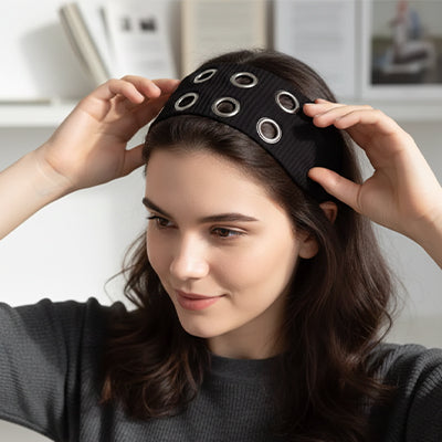 bandeau cheveux femme essaie
