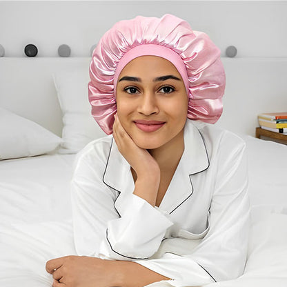 bonnet en satin chambre couche