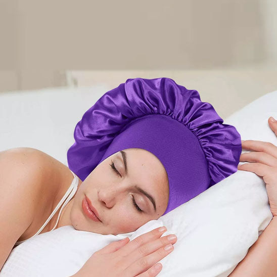 bonnet en satin dormir nuit