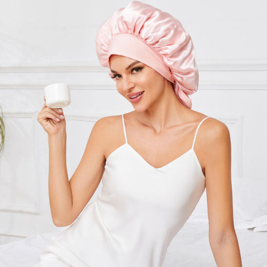 Bonnet en satin | Nuit Soyeuse