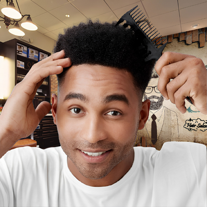 homme peigne afro barber