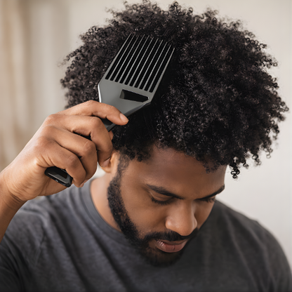 hommes peigne afro