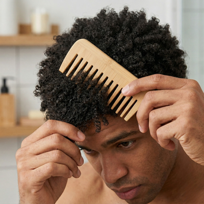peigne afro homme frise