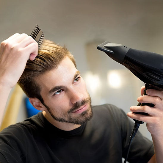 peigne sechoir homme
