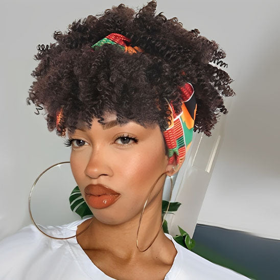 perruque afro maquillage anneaux