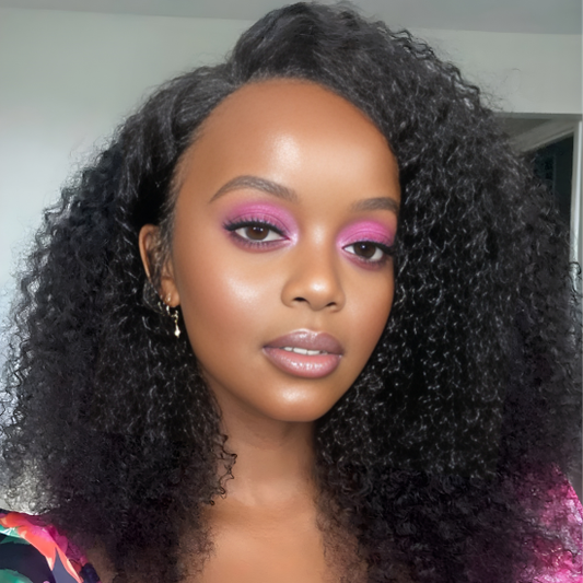 perruque afro maquillage