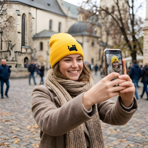 selfie bonnet pour femme